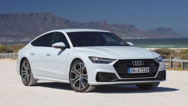 Обои картинки фото audi a7 sportback 2019, автомобили, audi, белый, 2019, sportback, a7