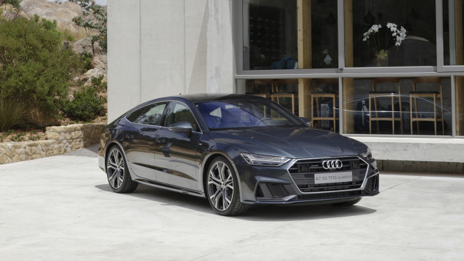 Обои картинки фото audi a7 sportback 2019, автомобили, audi, чёрный, 2019, sportback, a7
