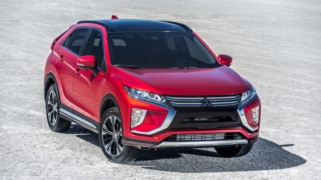 Обои картинки фото mitsubishi eclipse cross 2018, автомобили, mitsubishi, красный, 2018, cross, eclipse