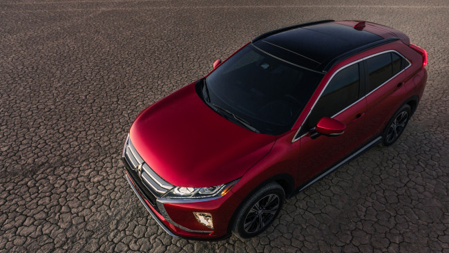 Обои картинки фото mitsubishi eclipse cross 2018, автомобили, mitsubishi, красный, 2018, eclipse, cross