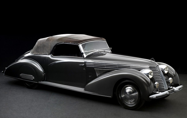 Обои картинки фото lancia astura 4&, 170,  serie cabriolet by boneschi 1938, автомобили, lancia, 4, 1938, boneschi, cabriolet, serie, astura