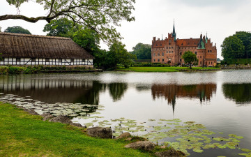 Картинка egeskov+castle города замки+дании egeskov castle