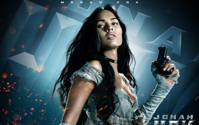 Обои картинки фото кино фильмы, jonah hex, пистолет, девушка