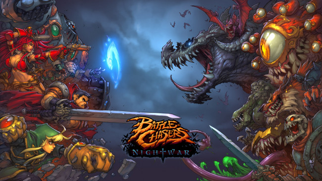Обои картинки фото battle chasers nightwar, видео игры, battle chasers,  nightwar, battle, chasers, nightwar