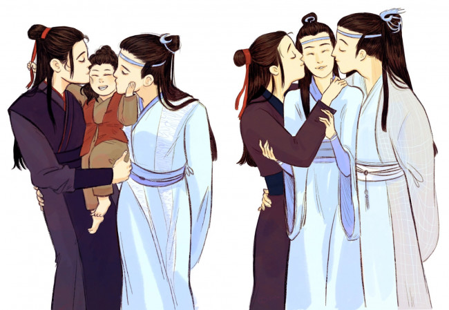 Обои картинки фото аниме, mo dao zu shi, the, untamed, неукротимый, повелитель, чэньцин, мосян, тунсю, mo, dao, zu, shi, магистр, дьявольского, культа