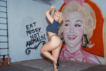 Картинка stefania+ferrario девушки stefania ferrario plus size блондинка блонда причёска модель полная девушка красотка поза фигура флирт взгляд макияж