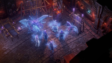 Картинка видео+игры pathfinder +wrath+of+the+righteous персонажи замок зал