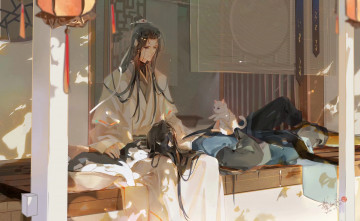 Картинка аниме the+husky+and+his+white+cat+shizun the husky and his white cat shizun