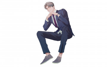 Картинка аниме unknown +другое+ парень костюм