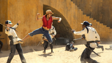 обоя one piece , сериал 2023 – , кино фильмы, сериал, one, piece, фэнтези, комедия, боевик, netflix