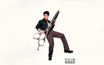 обоя wang xing yue, мужчины, актер, куртка, ножницы