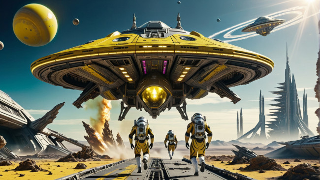 Обои картинки фото фэнтези, космические корабли,  звездолеты,  станции, нейросети, графика, нейроарт, ai, art, нейронные, сети, рисунки, нейро, искусство, нейрографика, graphics, neuroart, neural, networks, drawings, neuro, neurography