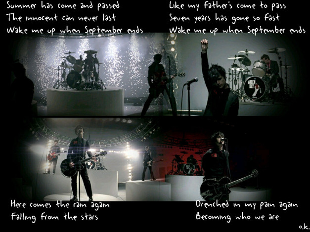 Обои картинки фото wake, me, up, when, september, ends, музыка, green, day