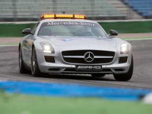 Картинка автомобили mercedes benz sls amg f1 safety car gullwing doors