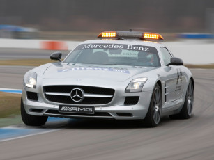Картинка автомобили mercedes benz sls amg f1 safety car gullwing doors