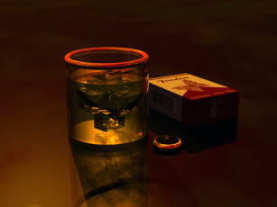 Картинка 3д графика другое стакан лед кольцо