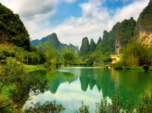 Картинка природа реки озера горы