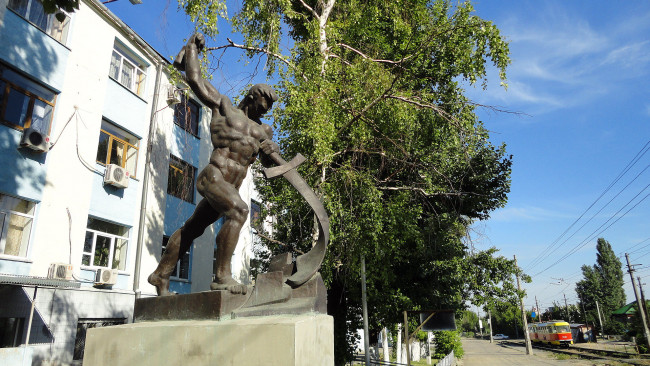 Обои картинки фото города, памятники, скульптуры, арт, объекты, перекуем, мечи, на, орала, волгоград