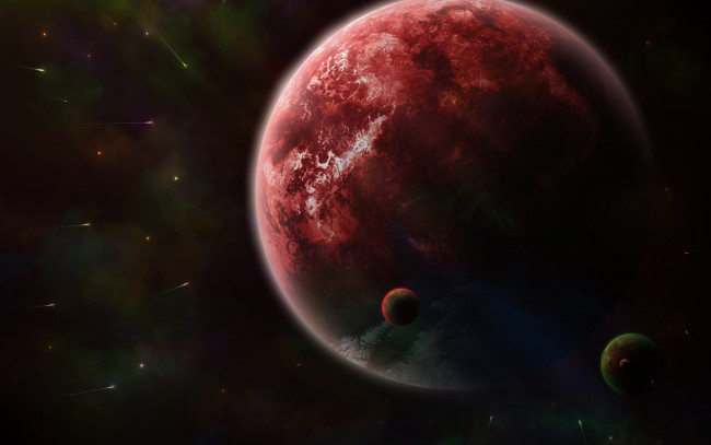 Обои картинки фото космос, арт, планеты