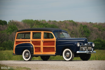 Картинка ford super deluxe woodie station wagon автомобили классика
