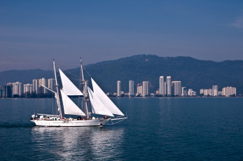 Картинка корабли парусники паруса вода