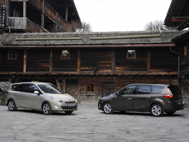 Обои картинки фото 2009, renault, grand, scenic, автомобили
