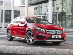 Картинка автомобили mercedes-benz package sport uk-spec amg 4matic 250 x156 gla 2014 красный