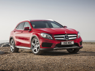 Картинка автомобили mercedes-benz x156 package uk-spec 250 2014 красный 4matic amg sport gla