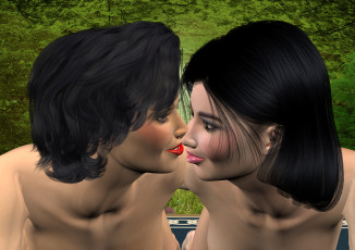 Картинка 3д+графика portraits+ портрет взгляд девушки