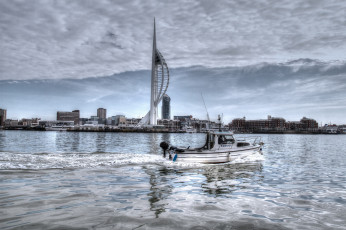 Картинка корабли катера порт акватория катер