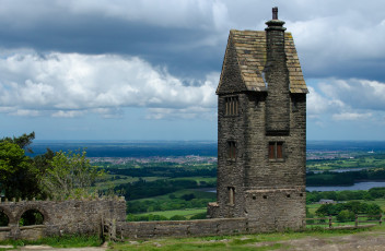 Картинка города -+здания +дома панорама стена дом