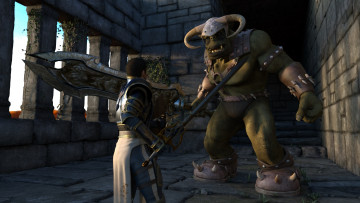 Картинка 3д+графика fantasy+ фантазия существо воин сражение