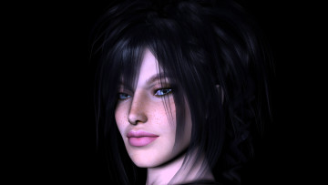 Картинка 3д+графика portraits+ портрет фон взгляд девушка