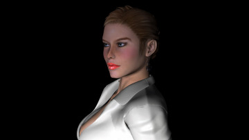 Картинка 3д+графика portraits+ портрет фон взгляд девушка