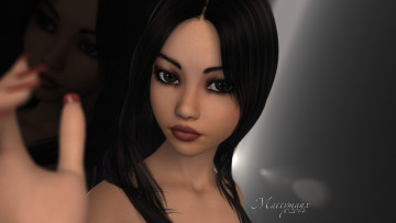 Картинка 3д+графика portraits+ портрет взгляд девушка