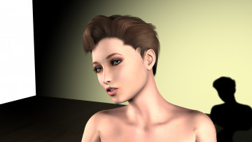 Картинка karlin 3д+графика portraits+ портрет улыбка взгляд девушка