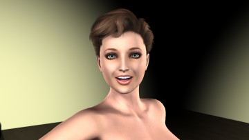 Картинка karlin 3д+графика portraits+ портрет улыбка взгляд девушка