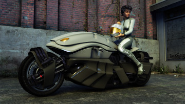 Картинка мотоциклы 3d мотоцикл девушка