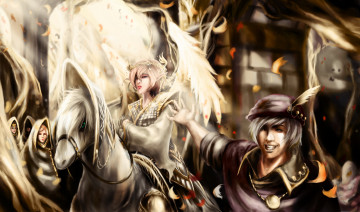 Картинка фэнтези эльфы ангел эльф люди