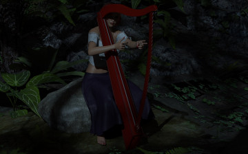 Картинка 3д+графика people+ люди ночь девушка