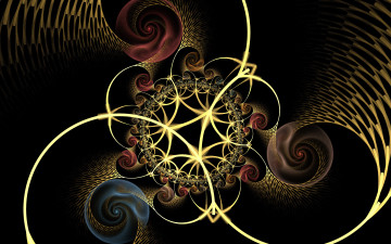 Картинка 3д+графика fractal+ фракталы фон цвета узор