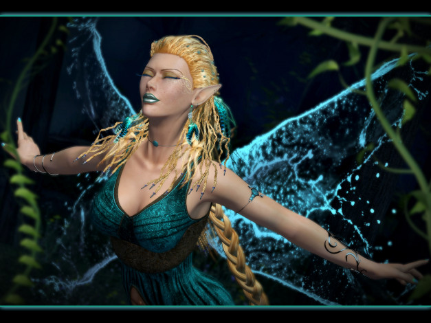 Обои картинки фото 3д графика, elves , эльфы, эльфийка