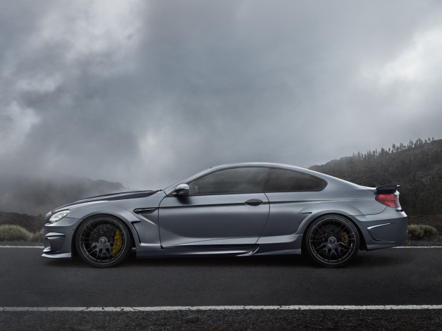 Обои картинки фото автомобили, bmw, f13, coupe, mirr6r, hamann, 2013, темный