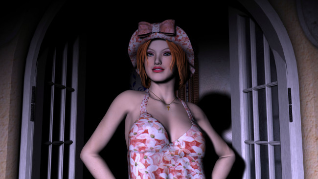 Обои картинки фото 3д графика, people , люди, взгляд, девушка