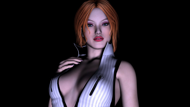 Обои картинки фото 3д графика, people , люди, взгляд, девушка