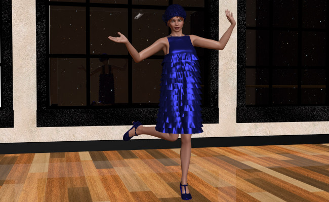 Обои картинки фото 3д графика, people , люди, жест, платье, девушка