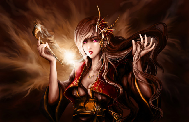 Обои картинки фото фэнтези, эльфы, девушка
