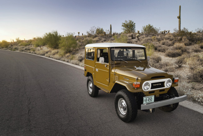 Обои картинки фото 1977-toyota-fj40-land-cruiser, автомобили, toyota, land