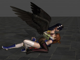 Картинка 3д+графика фантазия+ fantasy девушки взгляд фон демон