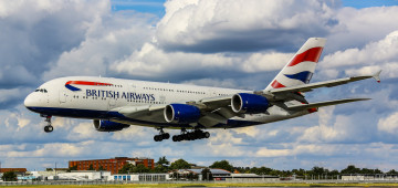 Картинка airbus+a380feet авиация пассажирские+самолёты посадка авиалайнер